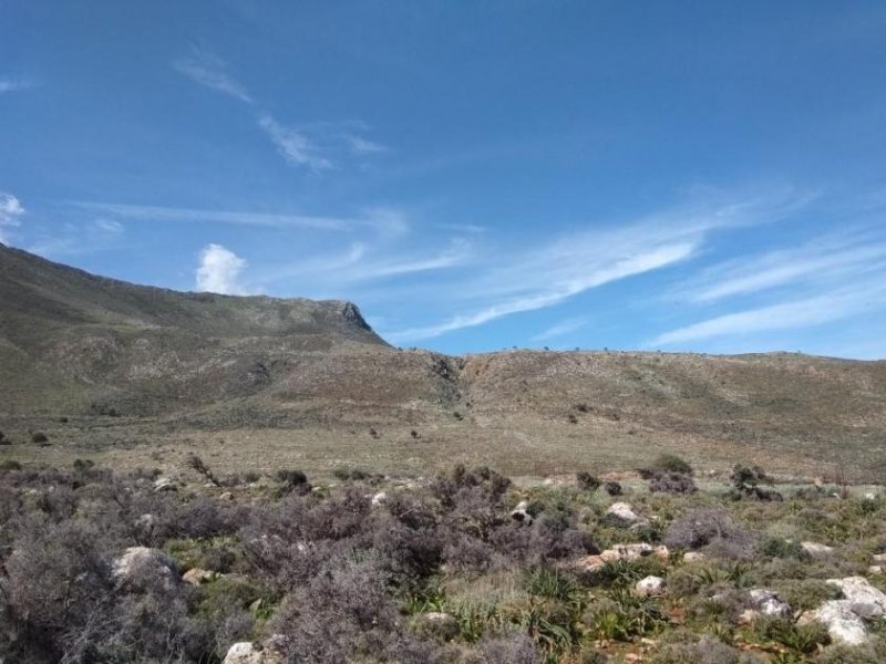 Drapanos Grundstück auf Kreta zum Verkauf mit Panoramablick auf das Meer in Richtung Georgioupolis Grundstück kaufen